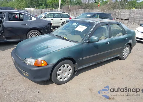 1995 Honda Civic Ex from USA, damaged, VIN JHMEH9696SS007551